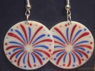 star spangled earrings