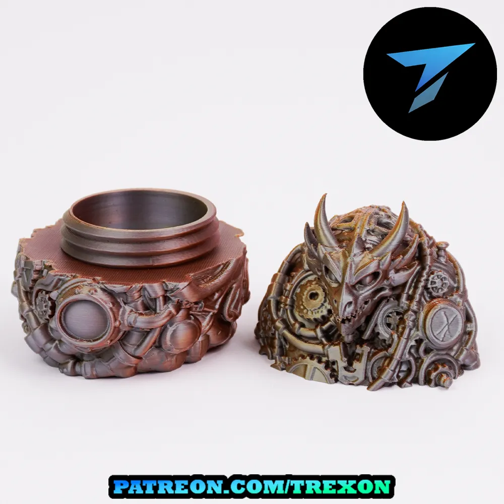 Steampunk Dragon Egg Box - Free 3D Print Model - MakerWorld