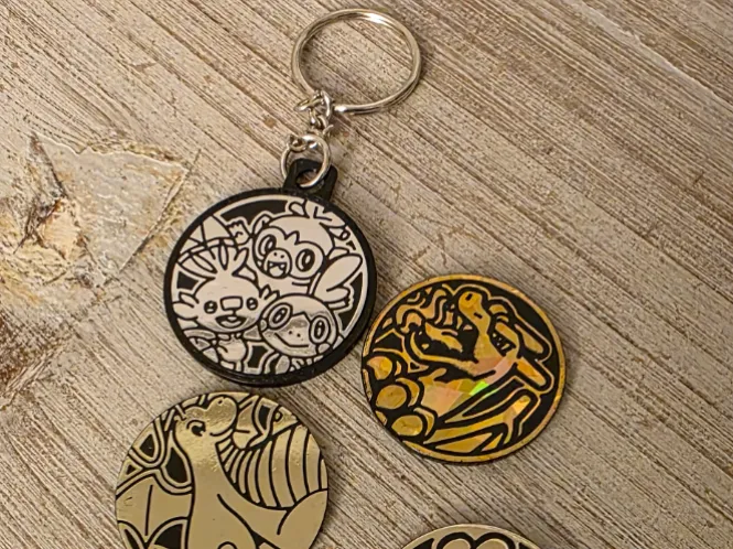 Pokemon Coin Holder Keychain
