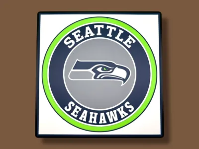 Seattle Seahawks Inspired Layered Print - Free 3D Print Model - MakerWorld