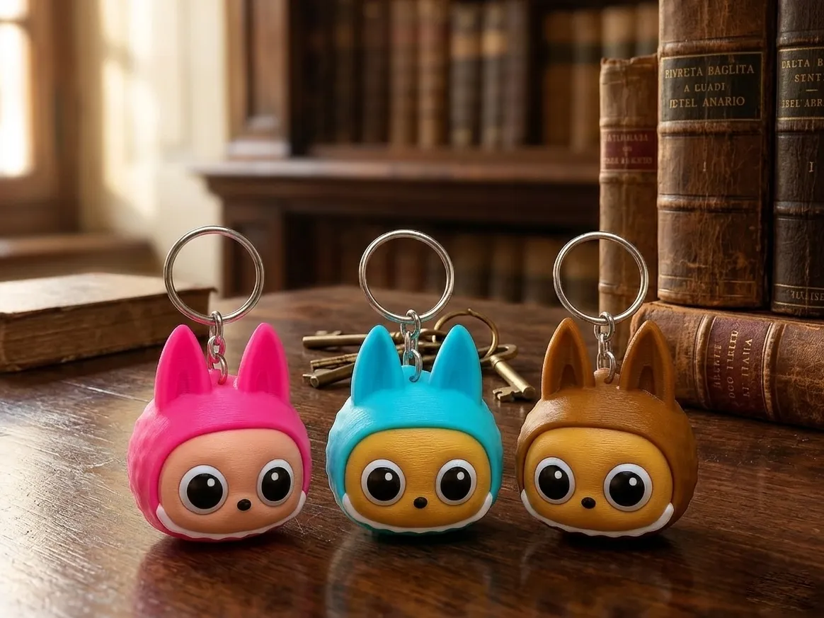 Mini Monster Keychain: Lab Inspired Modular Toy - Free 3D Print Model ...
