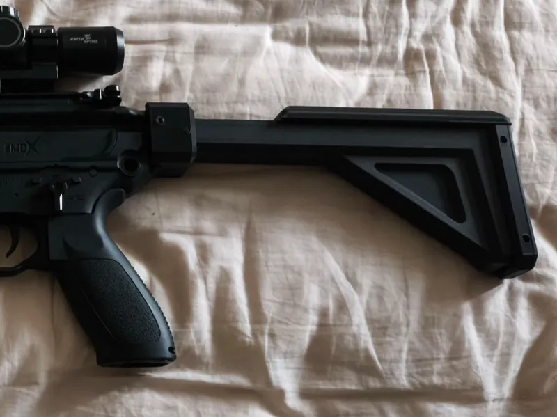 20mm接口打印优化后托  20mm airsoft stock for 3D printing  