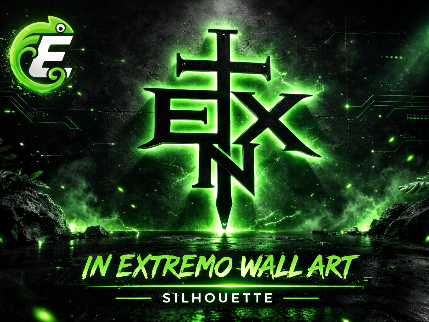 In Extremo Wall Art – Band Logo Silhouette Decor