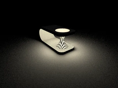 Wormhole Night Lamp - LED Lamp Kit 001 view 4