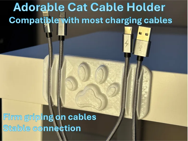 Adorable Cat Cable Holder