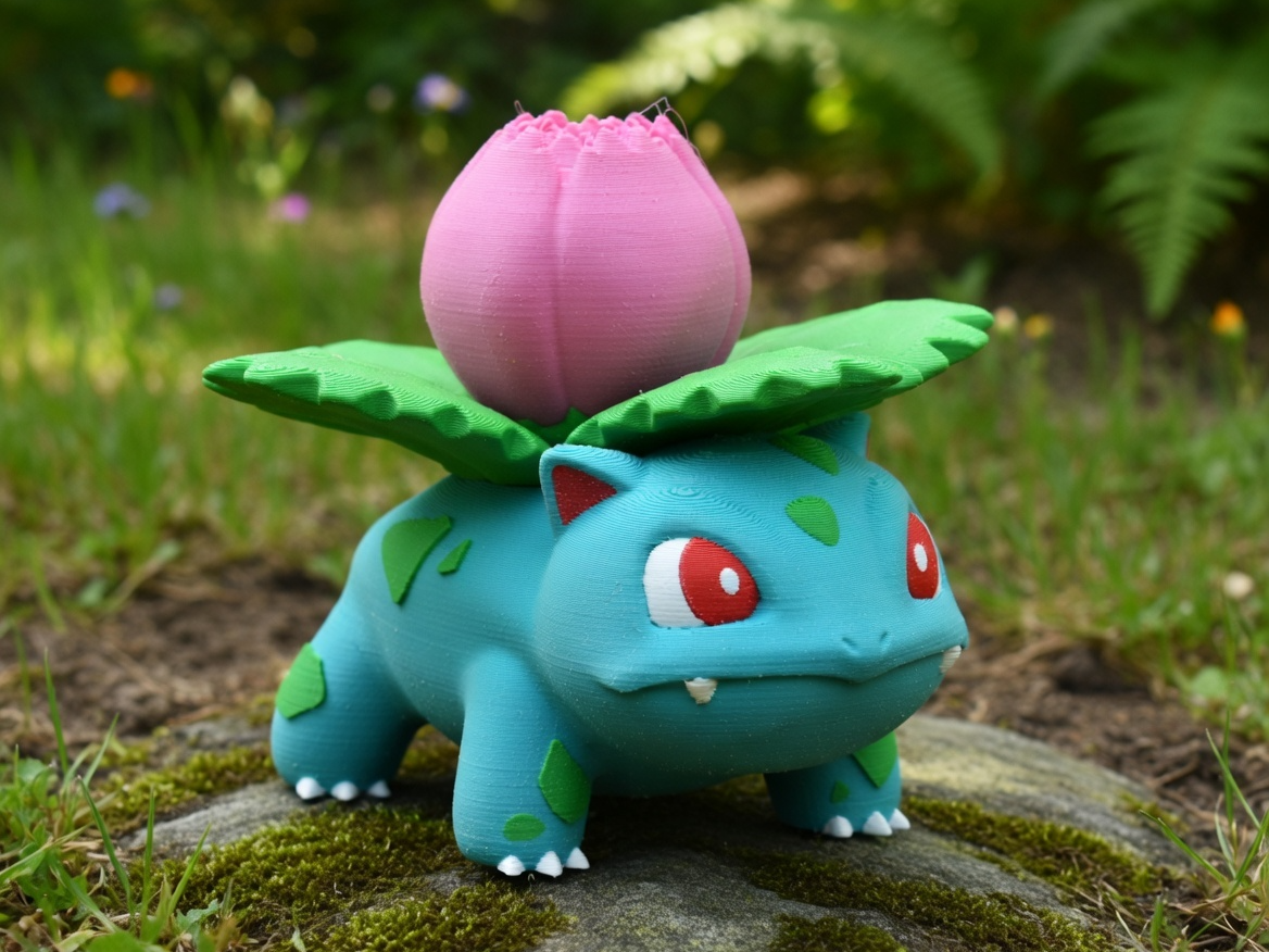 Ivysaur Pokemon Figure Multi-Color Print