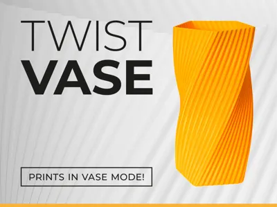 Modern Mini Twist Vase - prints in vase mode!