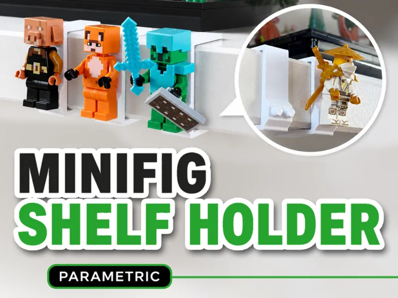 MINIFIG Shelf holder - Parametric
