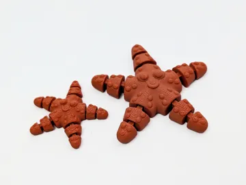 Objeto manipulable: Articulated Starfish - Strong Joints — vista de referencia 5