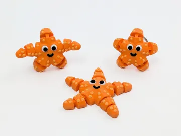 Objeto manipulable: Articulated Starfish - Strong Joints — vista de referencia 3