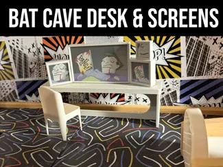 Bat Cave Desk And Screens