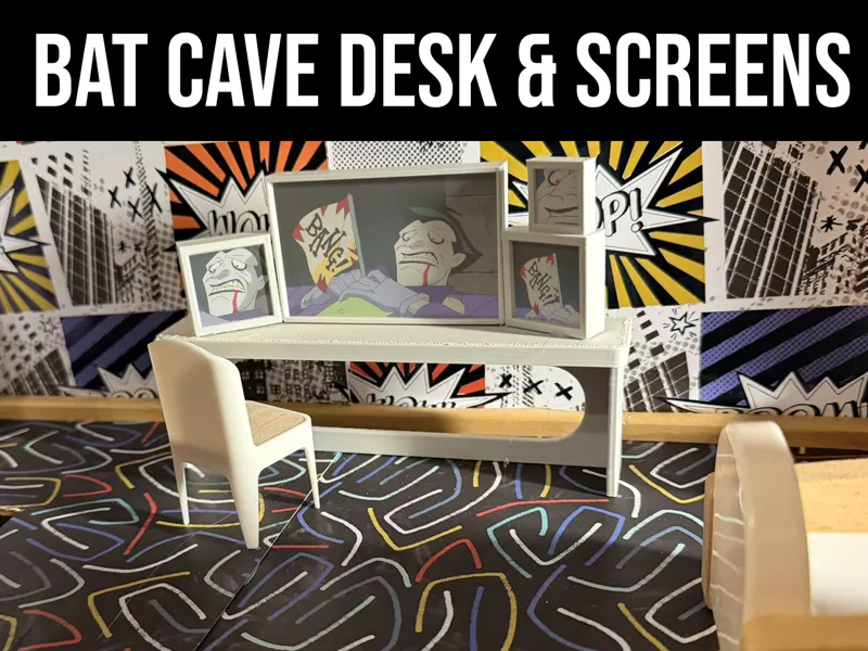 Bat Cave Desk And Screens