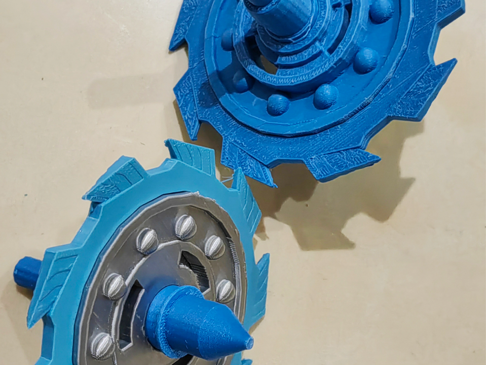Miniatura 1 do modelo 3D 光轮陀螺（原神长柄武器支离轮光修改）