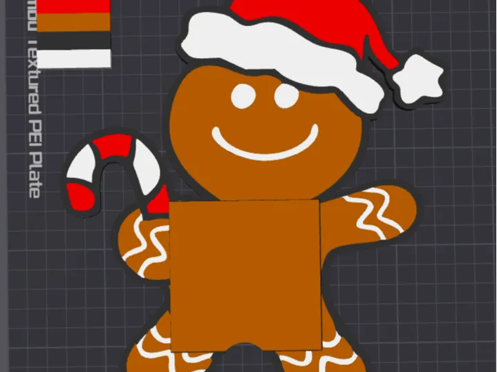 Gingerbread post it holder