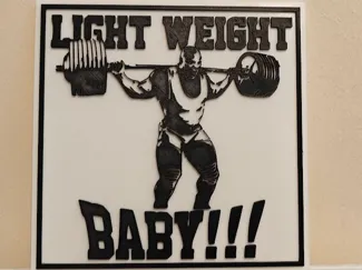 3D Sign - Ronnie Coleman - Light Weight Baby!