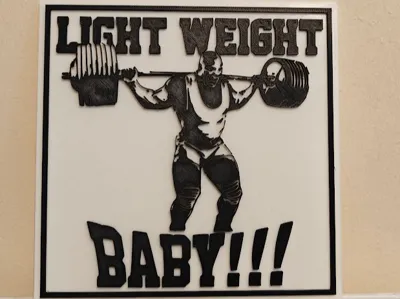 3D Sign - Ronnie Coleman - Light Weight Baby!