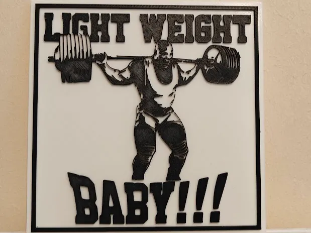 3D Sign - Ronnie Coleman - Light Weight Baby!