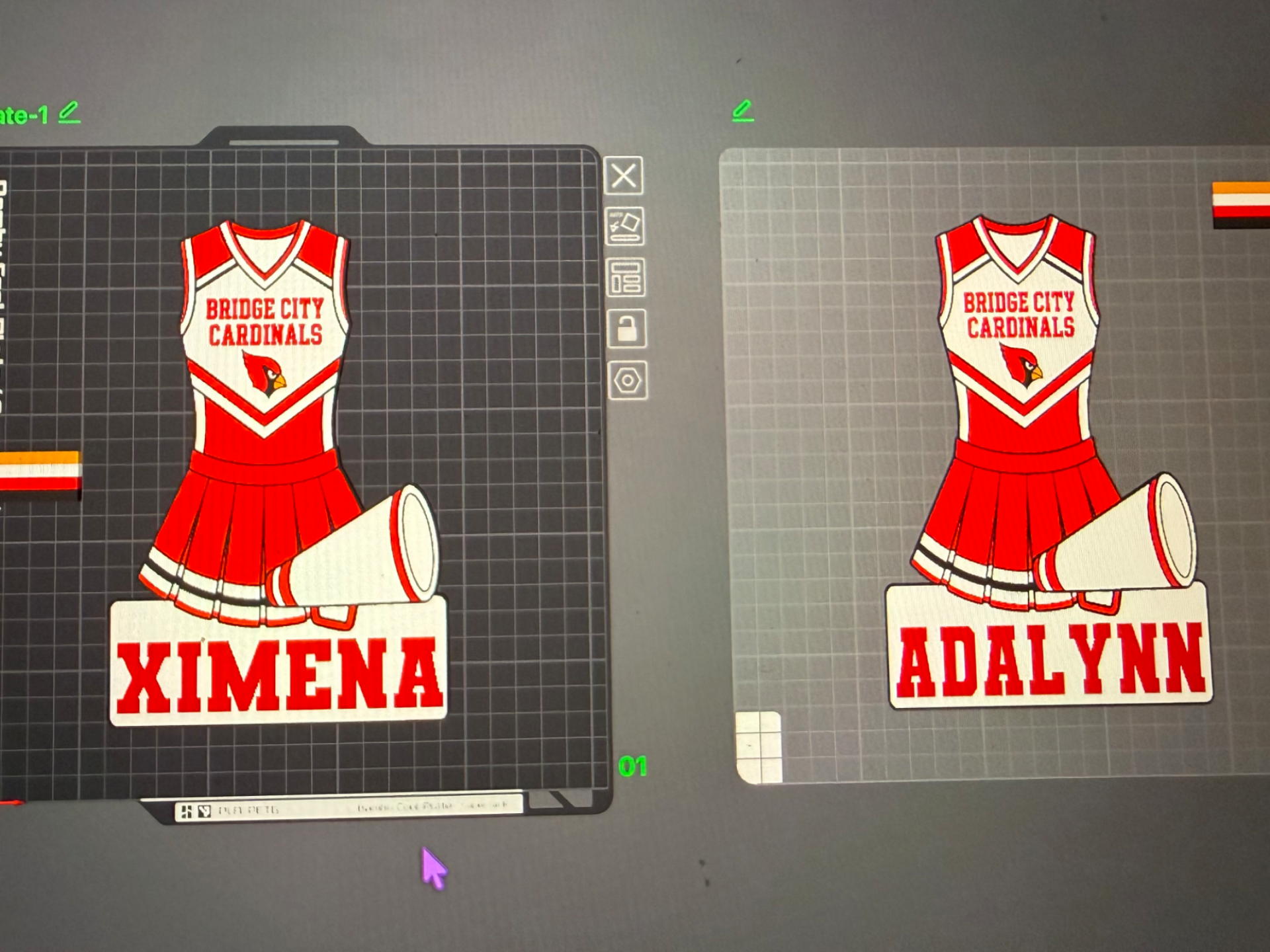 CUSTOMIZABLE CHEER SPIRIT STICK TEMPLATE - 1