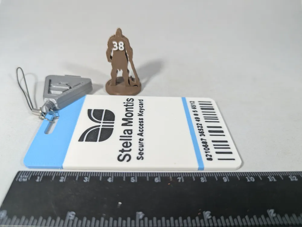 Checkpoint Key Card Stella Montis Security Checkpoint key card - Free 3D Print Model ...