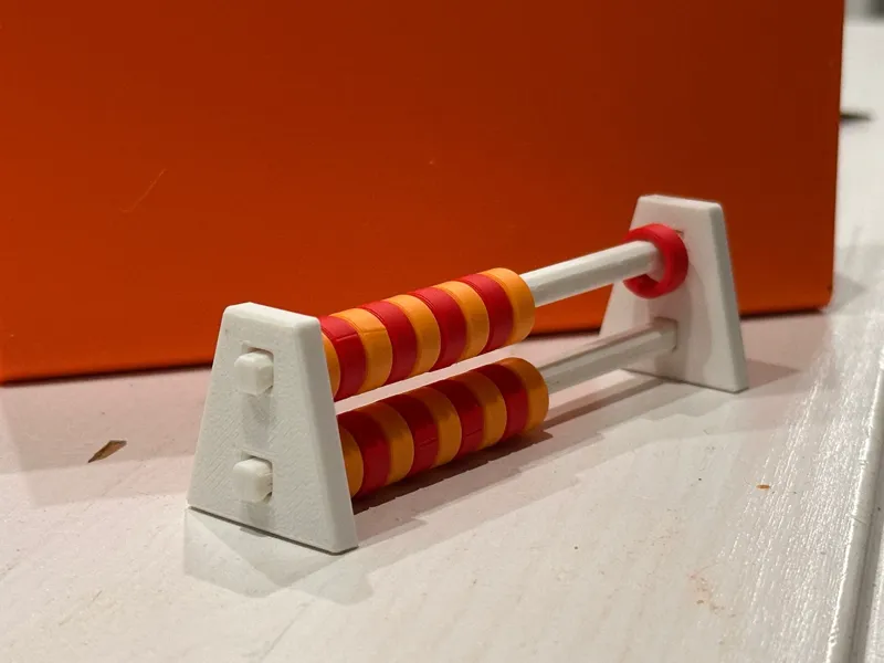 Mini abacus for knitting, handcrafting etc
