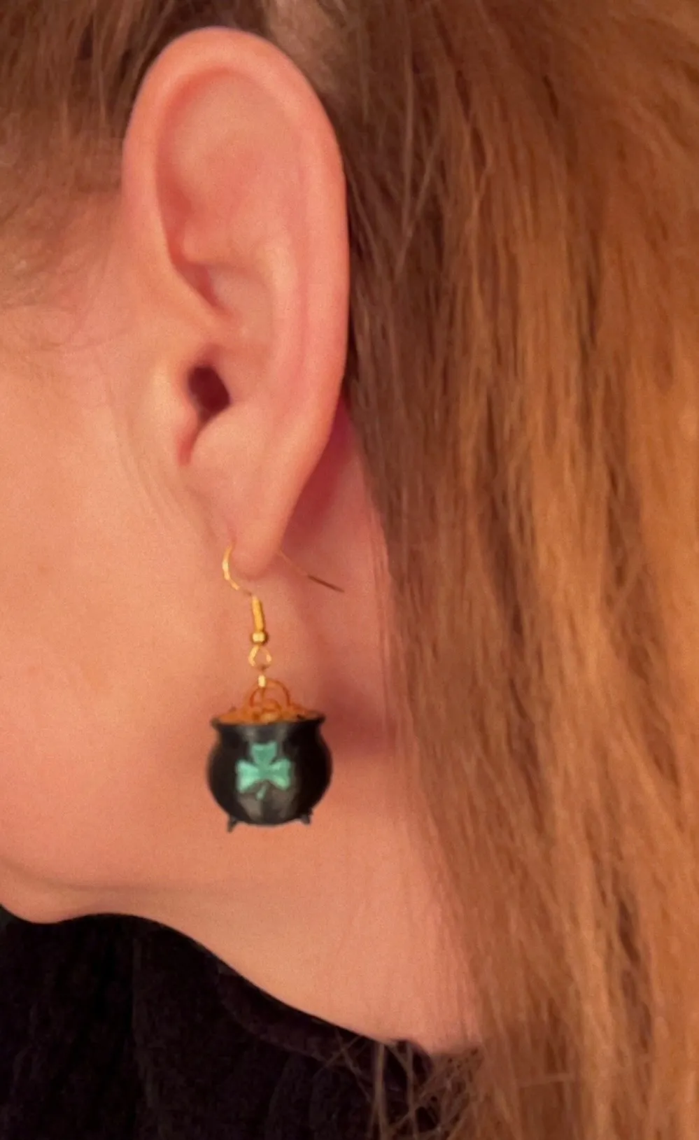 Pot of Gold Earrings view 2