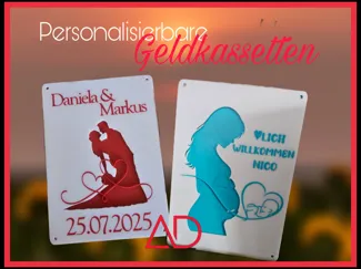 Personalisierbare Geldkassetten – für bes. Anlässe