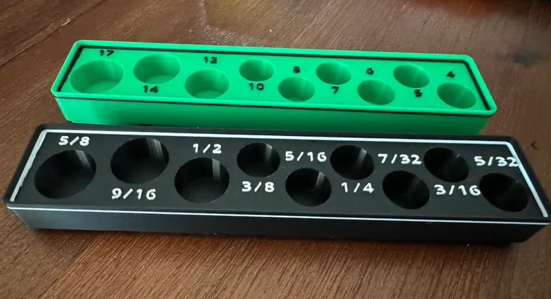 Pittsburgh 3/8 in., 1/2 in. Drive SAE & Metric Hex Socket Set - Gridfinity