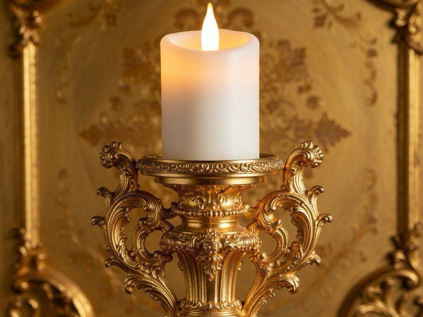 candelabro barroco semana santa para vela