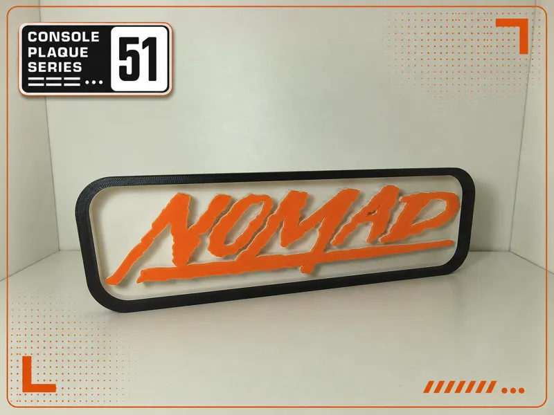 Console Logo Plaque - Nomad / Sega Nomad