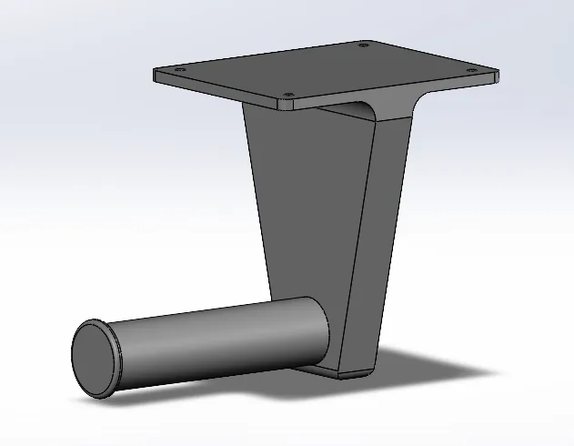 Filament spool holder, under table