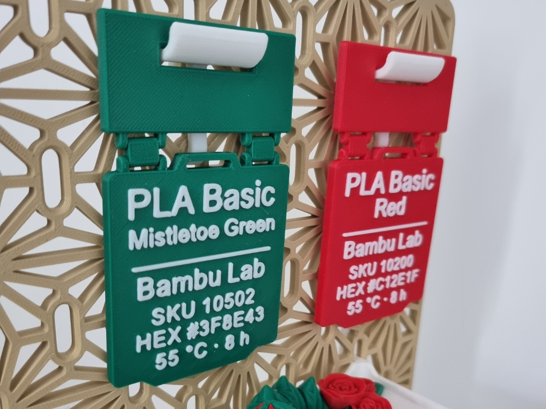 Filament Tag Holder for SKÅDIS Pegboard