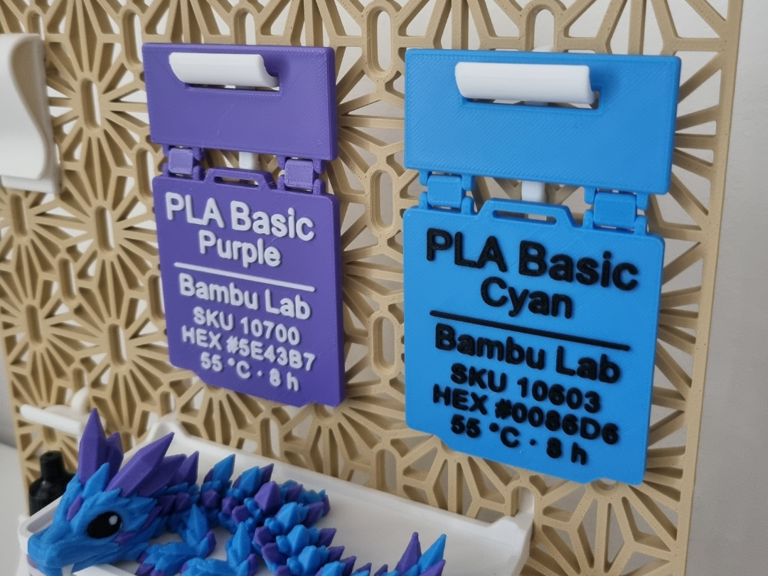 Filament Tag Holder for SKÅDIS Pegboard