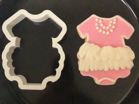 Tutu Ruffle Onesie Cookie Cutter