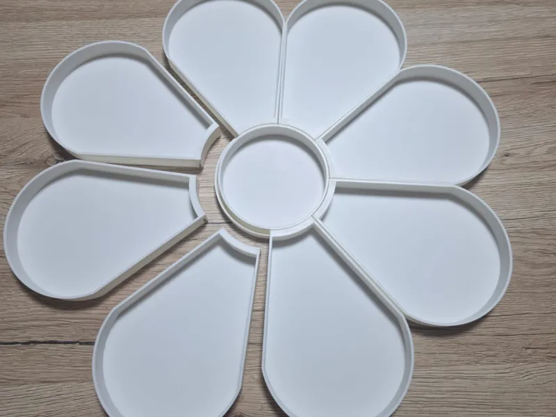 Modular flower sensory play tray