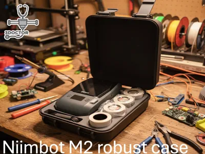 Niimbot M2 robust case (with sticker rolls space)