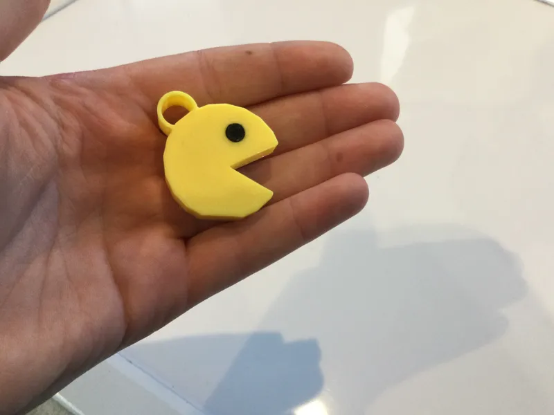 mini pacman keychain