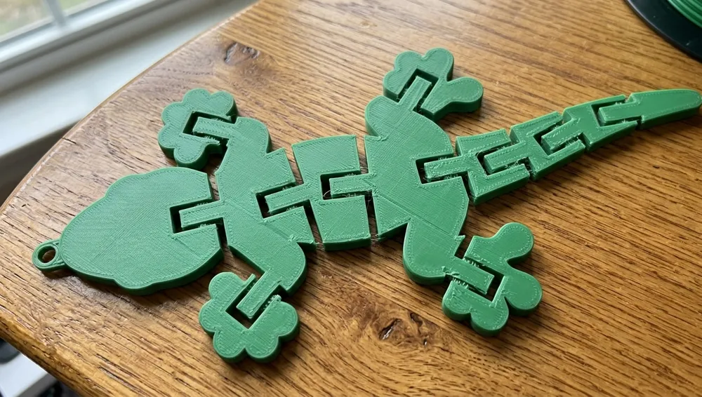 Articulated Flexi Gecko Print-in-Place No Supports - Free 3D Print ...