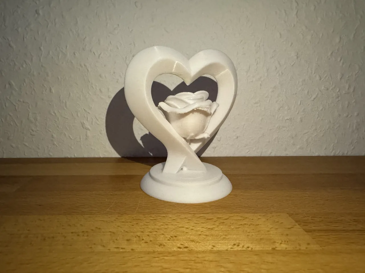 Herz mit Rose Skulptur view 4
