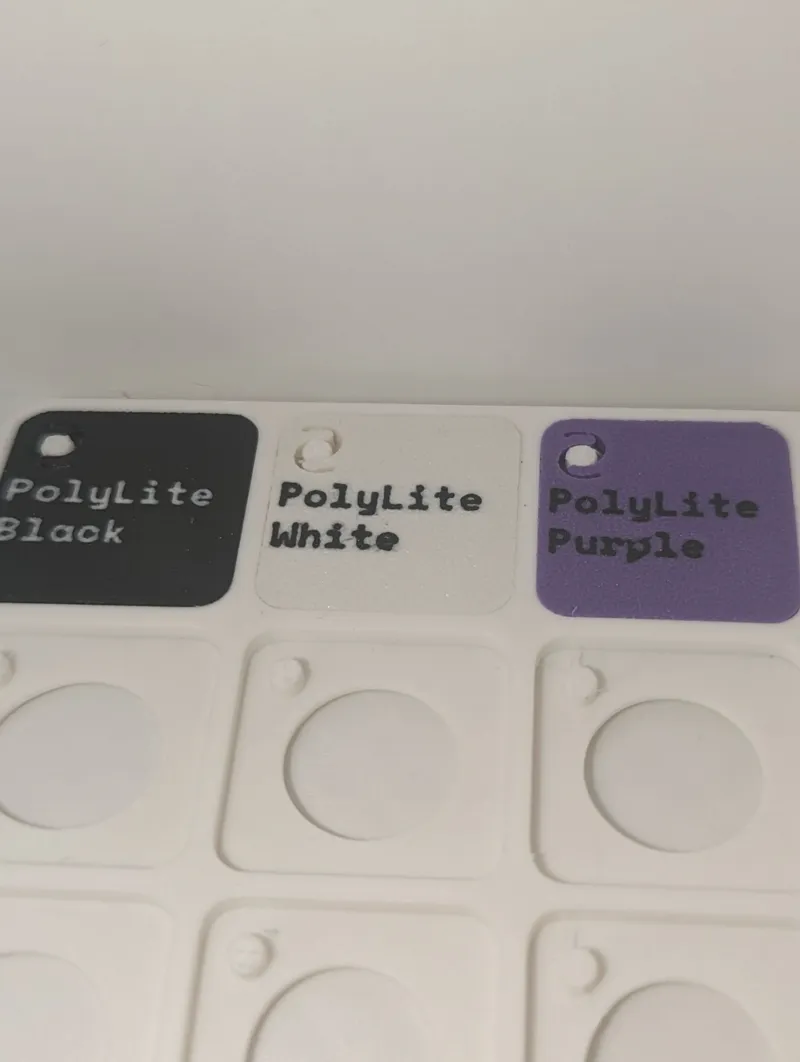 PolyLite Tiles for Bambu Lab Swatch Display Board