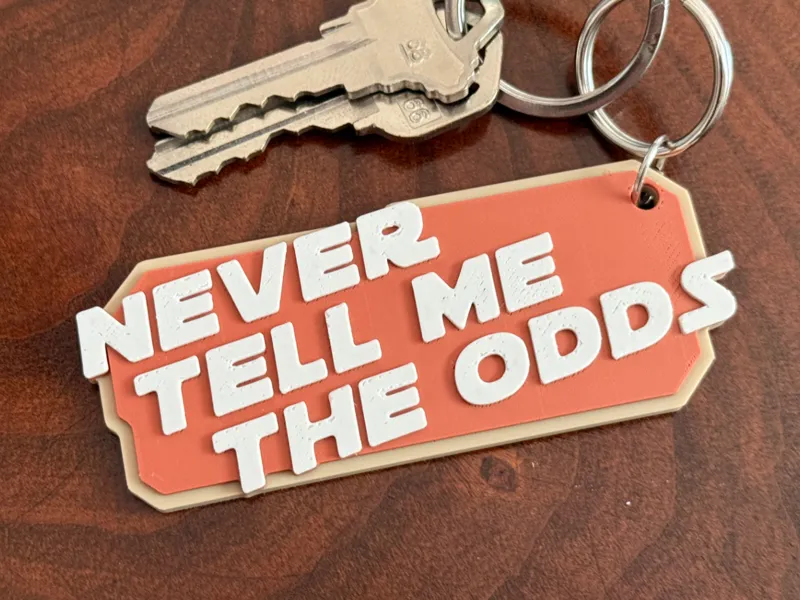 Never Tell Me The Odds Keychain/Magnet - Star Wars
