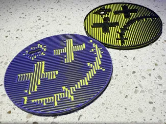Holographic Effect Dead Smiley/Frown Face Keychain