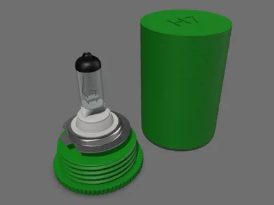 H7 bulb storage case