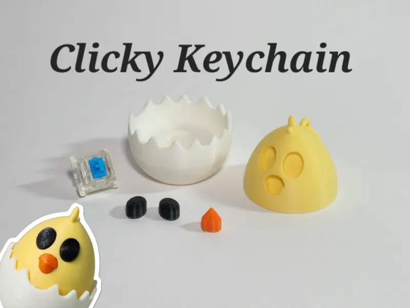 CRACKED EGG CHICK CLICKY FIDGET