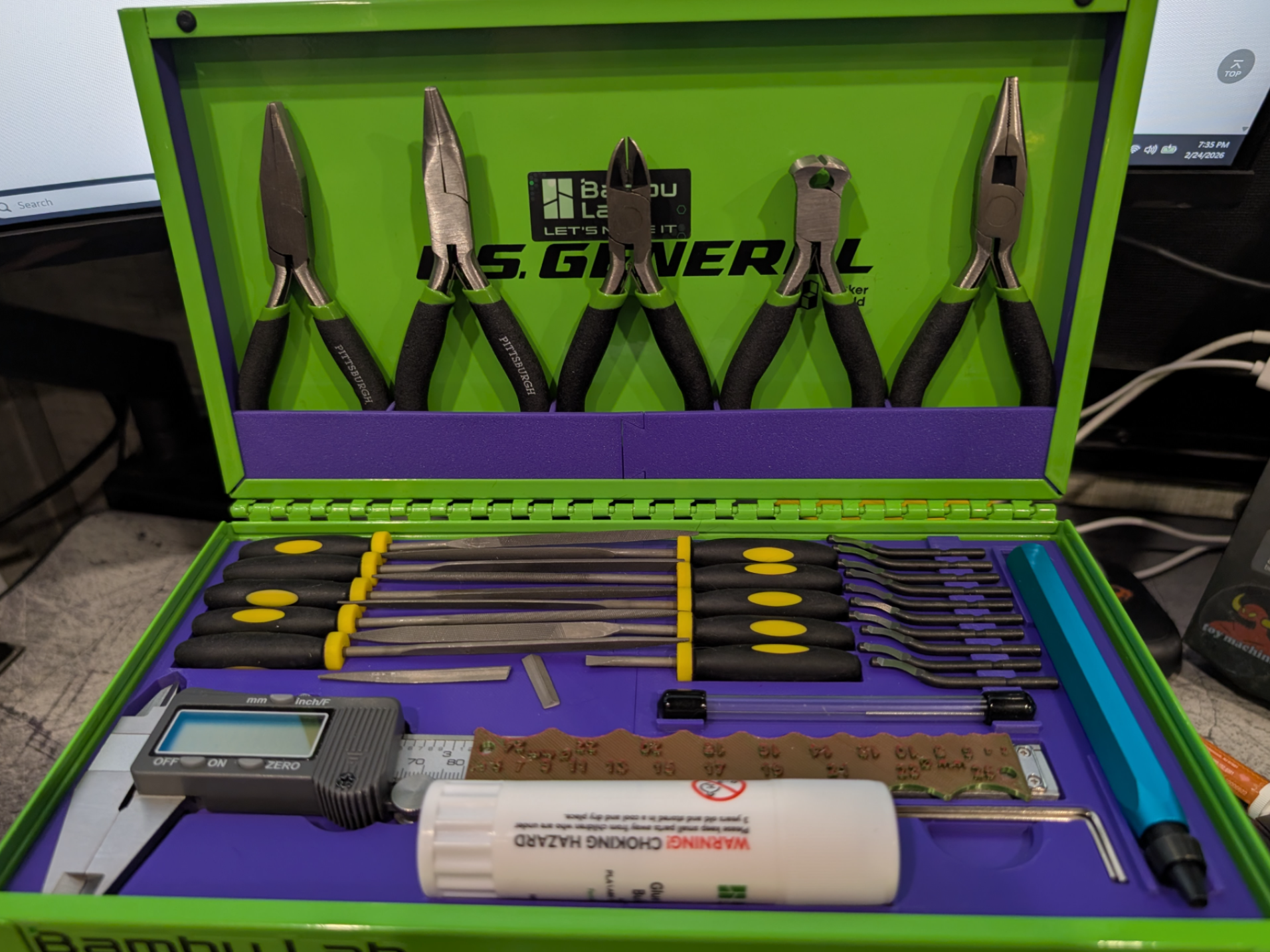 US General Mini Tool Box Top Shelf  Tool Organizer