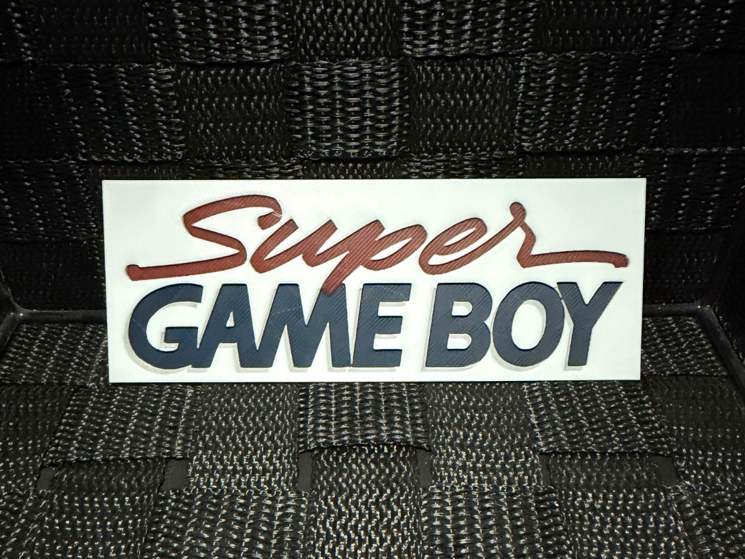 GameBoy Logo - Hueforge