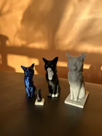 Chat assis, figurine décorative — photo 2