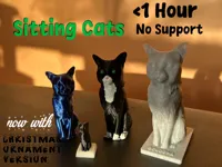 Chat assis, figurine décorative — photo 1