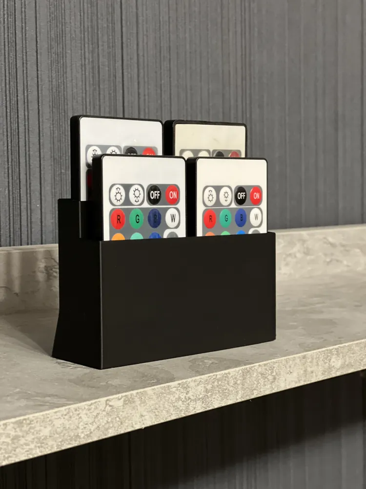 LED Remote Control Stand ( 1-6 Remotes ) - Free 3D Print Model - MakerWorld
