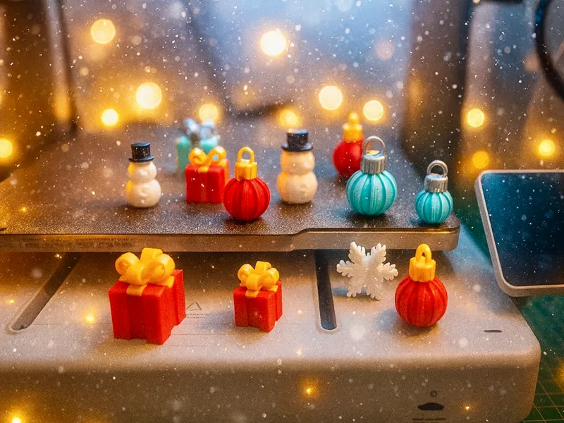 Tiny Christmas decorations - No AMS