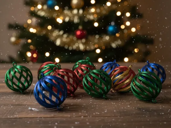 Boule de Noël spirale moderne